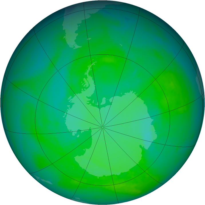 Ozone Map 1988-12-13